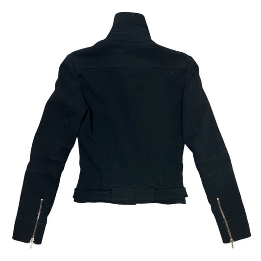 Blazer Versus Versace Nero da Donna Taglia 40 con Zip Dorate e Dettagli Metallici