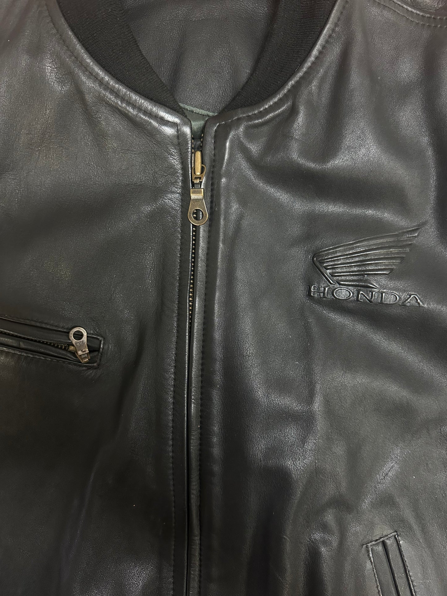 Bomber in Pelle Honda Originale - Taglia L