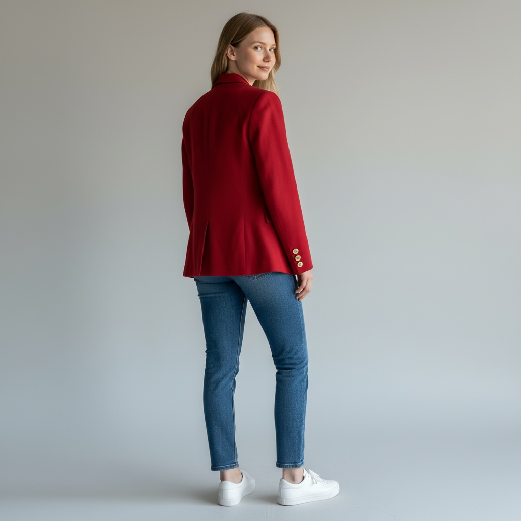 Blazer D&G Dolce & Gabbana Rosso Taglia 40