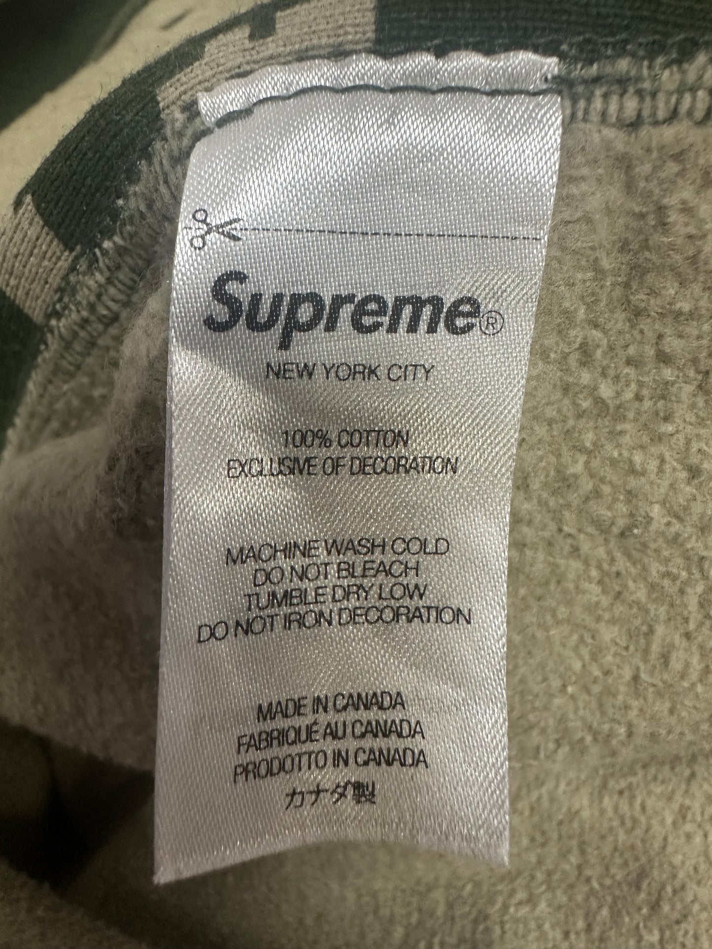 Felpa con Cappuccio Supreme Box Logo Camo Digitale Size L