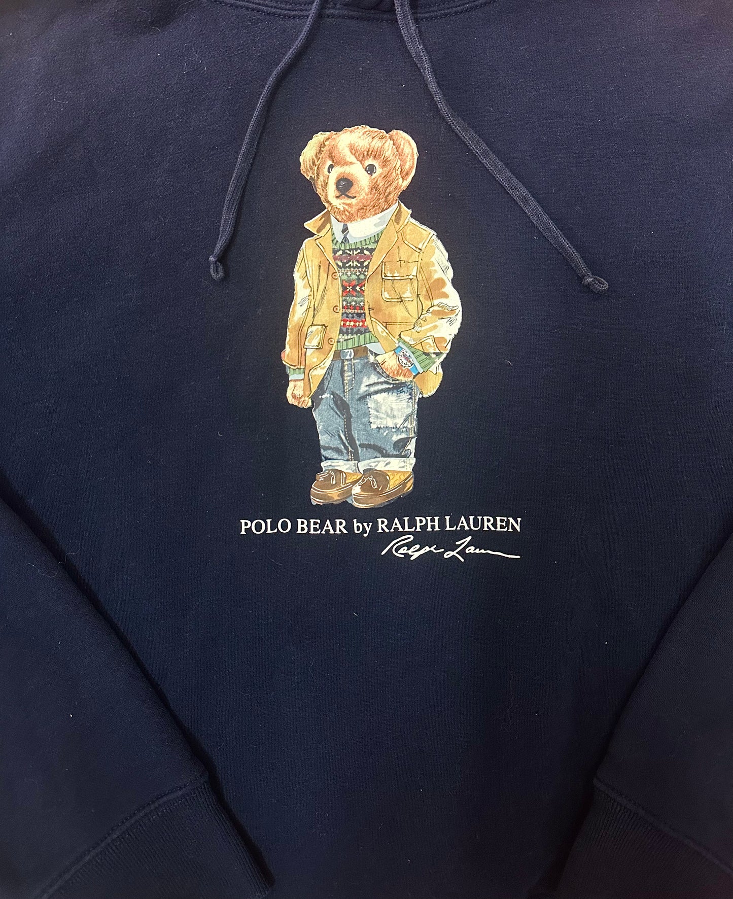 Felpa con Cappuccio Polo Bear by Ralph Lauren - Blu Navy Size L