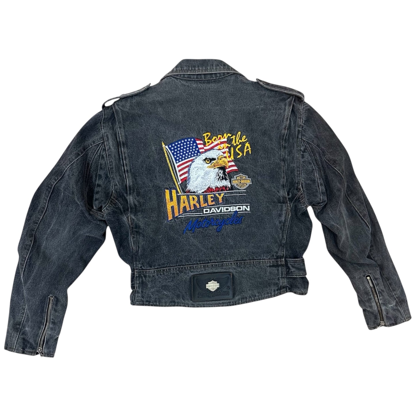 Giacca Harley-Davidson da Donna in Denim Scuro - Stile Iconico e Ribelle Size S